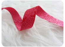 Webband SpitzenWerk  rot rosa